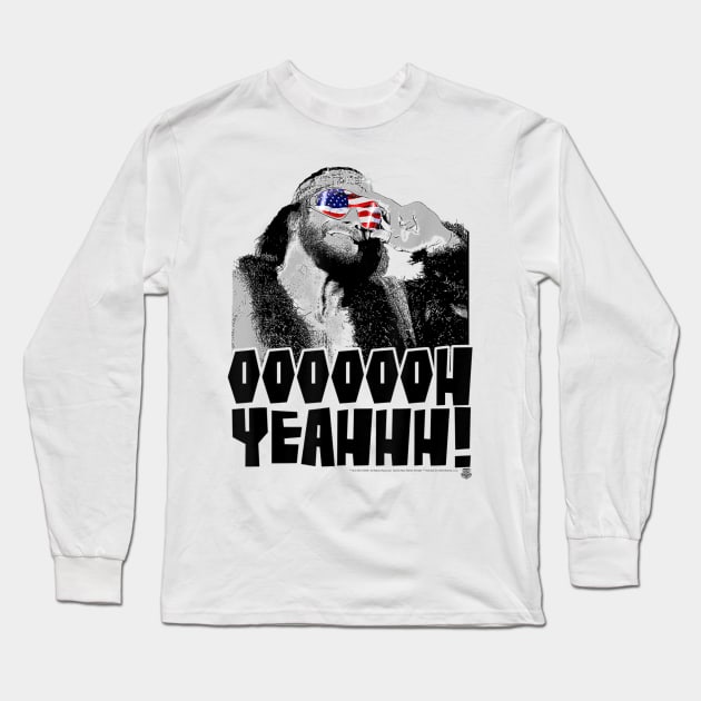 Macho Man Patriotic Long Sleeve T-Shirt by Holman